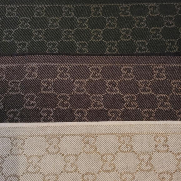 SOLD - Gucci GG Jacquard Wool Scarf Box Set - Picture 11 of 11
